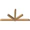 Ekena Millwork Kennewick Timber Gable Bracket, Western Red Cedar, 108"W x 54"H x 5 1/2"D x 5 1/2"F, 12/12 Pitch GBW108X54X0606KEN00SWR - alternate 5